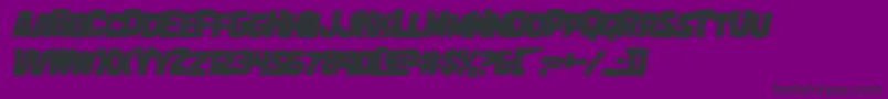 Marshthingoverital Font – Black Fonts on Purple Background