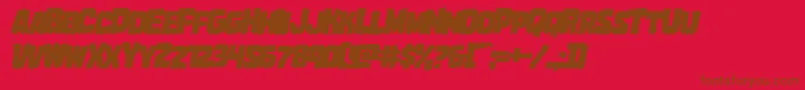 Marshthingoverital-fontti – ruskeat fontit punaisella taustalla