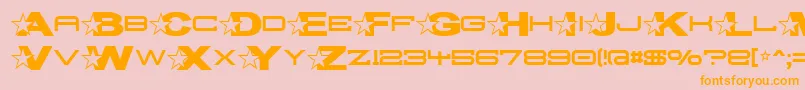 TroglodytePop Font – Orange Fonts on Pink Background