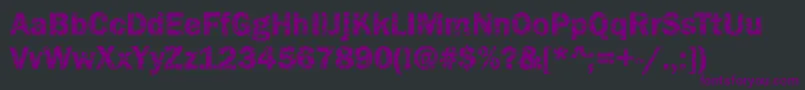 Funky07Bold Font – Purple Fonts on Black Background