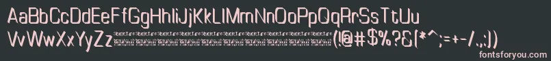 TinyplateRegularDemo Font – Pink Fonts on Black Background