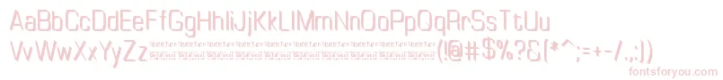 TinyplateRegularDemo Font – Pink Fonts on White Background