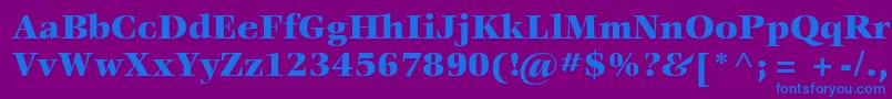 More about ItcVeljovicLtBlack Font ItcVeljovicLtBlack Font – Blue Fonts on Purple Background