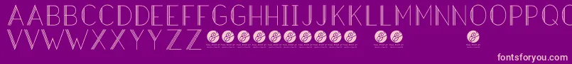 Police HazeldecolightRegular – polices roses sur fond violet