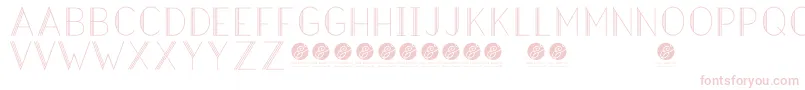 HazeldecolightRegular Font – Pink Fonts on White Background