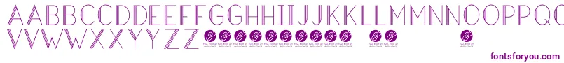 HazeldecolightRegular Font – Purple Fonts on White Background
