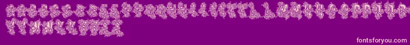 Vtks Beauty Font – Pink Fonts on Purple Background