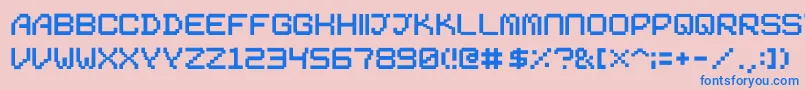 Saiba mais sobre a fonte 01Digit2000 Fonte 01Digit2000 – fontes azuis em um fundo rosa