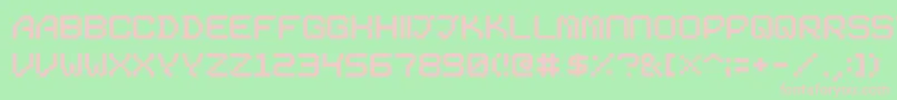 01Digit2000 Font – Pink Fonts on Green Background