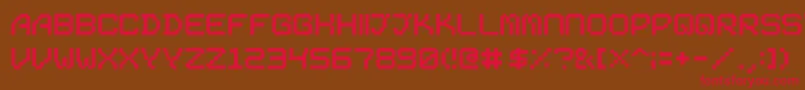 01Digit2000 Font – Red Fonts on Brown Background
