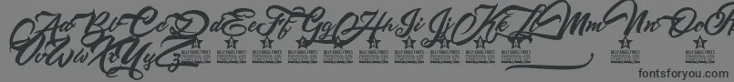 Altamontepersonaluse Font – Black Fonts on Gray Background