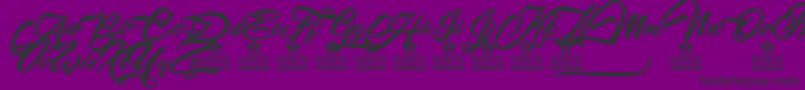 Altamontepersonaluse Font – Black Fonts on Purple Background