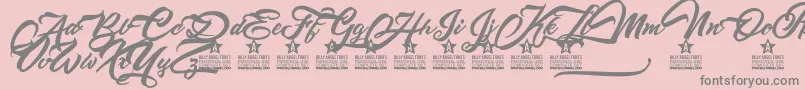 Altamontepersonaluse Font – Gray Fonts on Pink Background