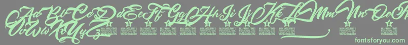 Altamontepersonaluse Font – Green Fonts on Gray Background