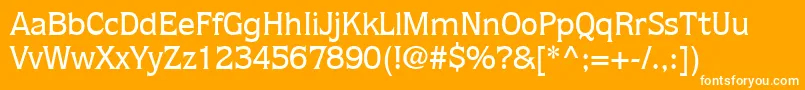 StackLightSsiMedium Font – White Fonts on Orange Background