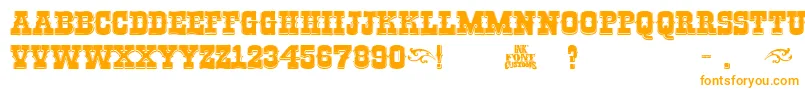 Riogrande-Schriftart – Orangefarbene Schriften