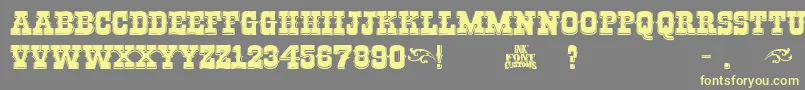 Riogrande Font – Yellow Fonts on Gray Background