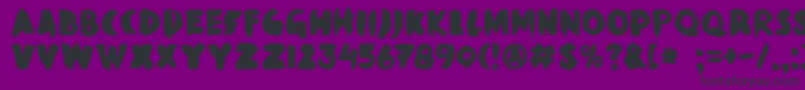 DkBlackMarkHeavy Font – Black Fonts on Purple Background