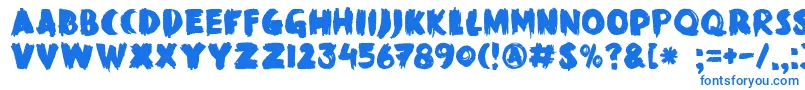 DkBlackMarkHeavy Font – Blue Fonts on White Background