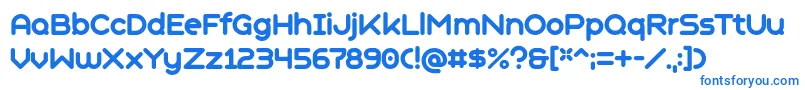 GeometrySoftProBoldN Font – Blue Fonts on White Background