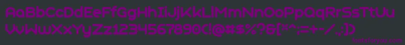 GeometrySoftProBoldN Font – Purple Fonts on Black Background