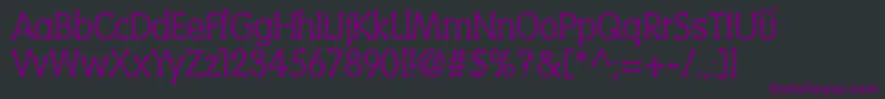 Vantrel Font – Purple Fonts on Black Background