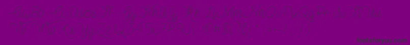 Fonte VampireHeartOtf – fontes pretas em um fundo violeta