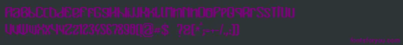 Mualk Font – Purple Fonts on Black Background
