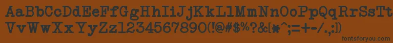 NeobulletinSemiBold Font – Black Fonts on Brown Background