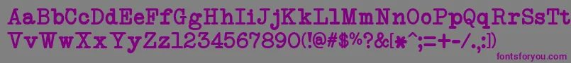 Шрифт NeobulletinSemiBold – фиолетовые шрифты на сером фоне