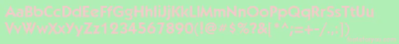 KabelettBookBold Font – Pink Fonts on Green Background