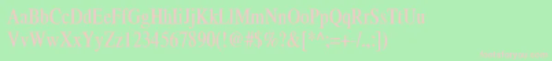 XeroxSerifNarrow Font – Pink Fonts on Green Background