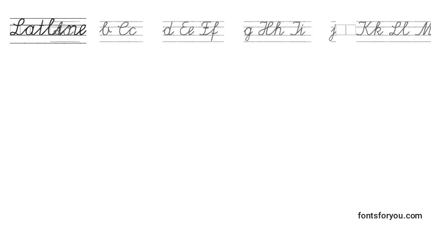 Шрифт Latline – алфавит, цифры, специальные символы