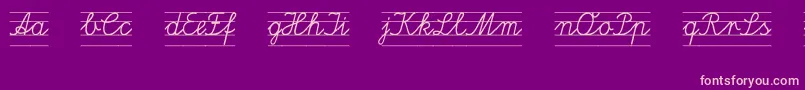 Latline Font – Pink Fonts on Purple Background