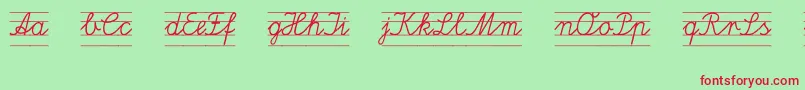 Latline Font – Red Fonts on Green Background