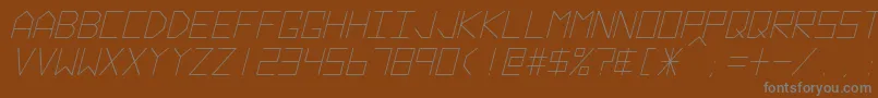 Police HyperspaceItalic – polices grises sur fond brun