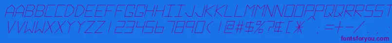 More about HyperspaceItalic Font HyperspaceItalic Font – Purple Fonts on Blue Background