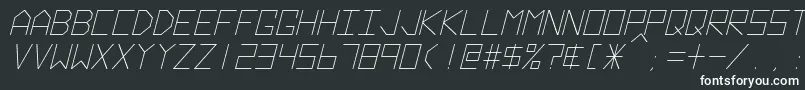 Шрифт HyperspaceItalic – белые шрифты