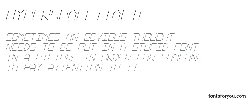 HyperspaceItalic Font