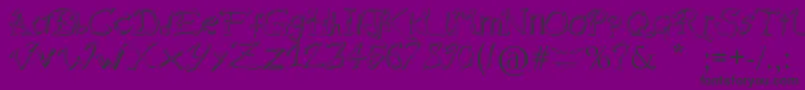 RaslaniDestroyedSouls Font – Black Fonts on Purple Background