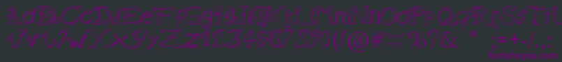 RaslaniDestroyedSouls Font – Purple Fonts on Black Background