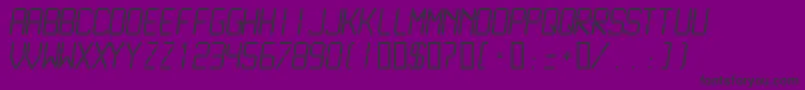 Lcdml Font – Black Fonts on Purple Background