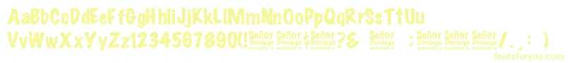 SeРґorDomingo Font – Yellow Fonts