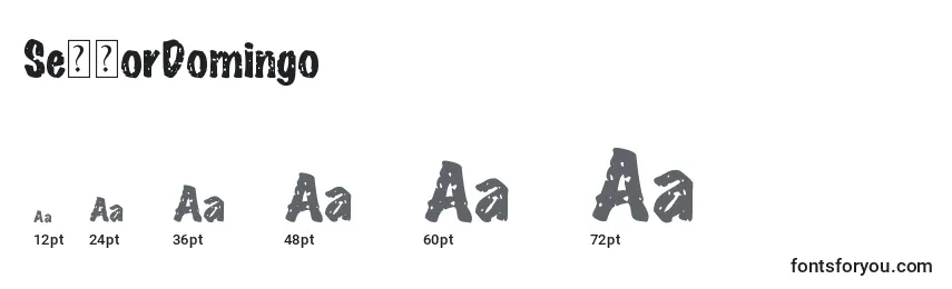 SeРґorDomingo Font Sizes