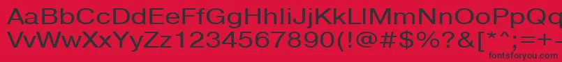 フォントPragmaticactt120n – 赤い背景に黒い文字