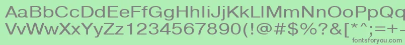 Pragmaticactt120n Font – Gray Fonts on Green Background