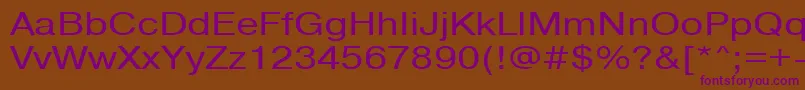 Pragmaticactt120n Font – Purple Fonts on Brown Background