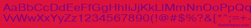 Pragmaticactt120n Font – Purple Fonts on Red Background