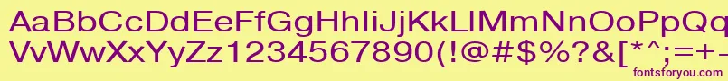 Pragmaticactt120n Font – Purple Fonts on Yellow Background