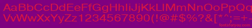 Pragmaticactt120n Font – Red Fonts on Purple Background